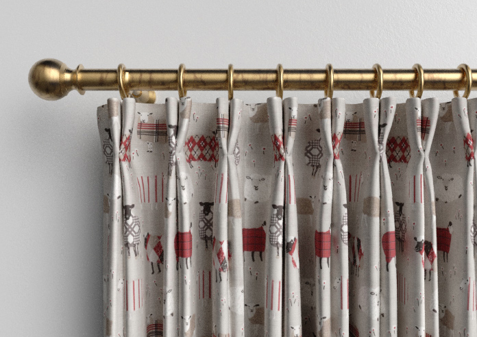 Baa Baa, Peony - Made to Measure Curtains - Image 10